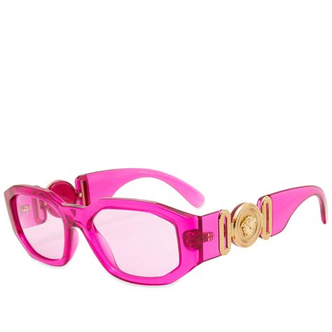 womens pink versace sunglasses|hot pink Versace sunglasses.